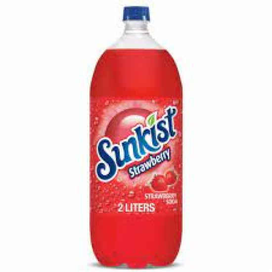 Sunkist Strawberry Soda Bottle 6x2L